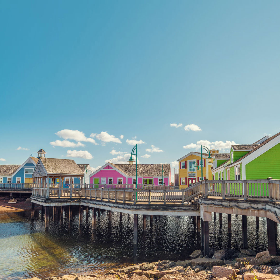 Colorful waterfront at Summerside, Prince Edward Island.