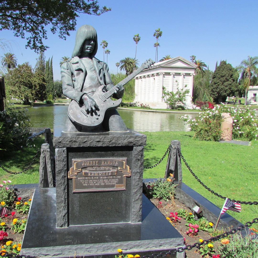 Johnny Ramone's grave in Los Angeles