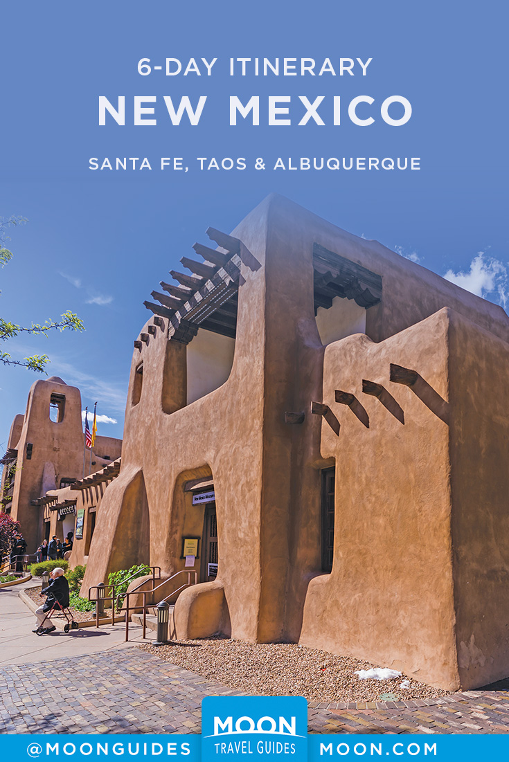 Santa Fe Taos & Albuquerque Pinterest graphic