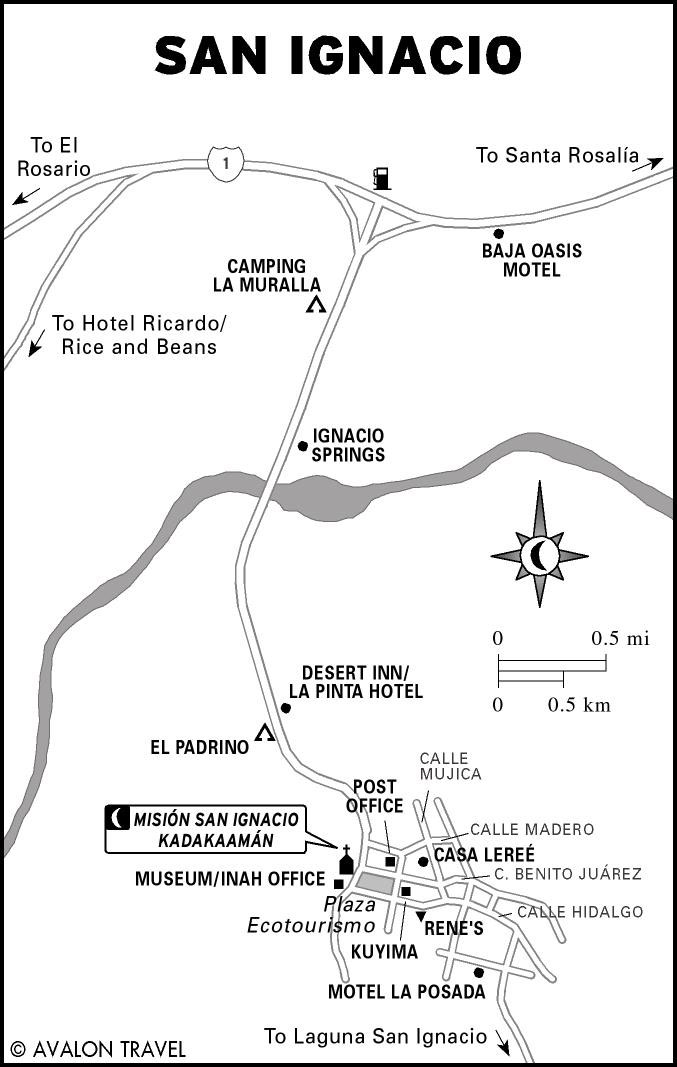 Map of San Ignacio, Mexico