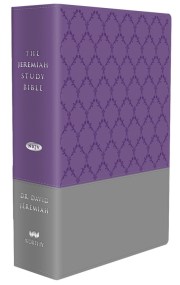 The Jeremiah Study Bible Purple/Gray Burnished Leatherluxe Thumb Index Edition