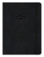 Ichthus Essential Journal (Black LeatherLuxe®)