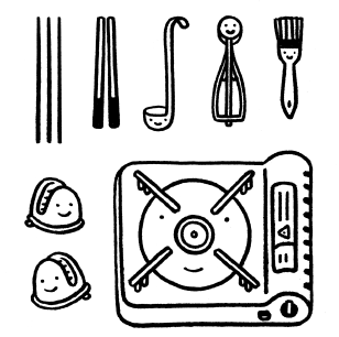 Tools for making takoyaki