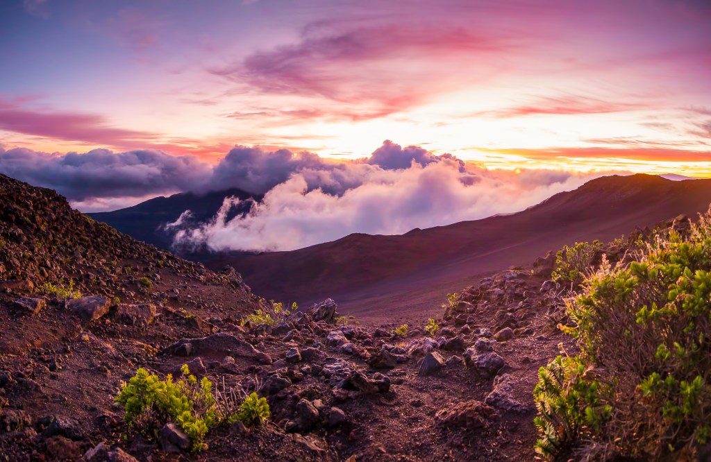 Sunrise at Haleakala.
