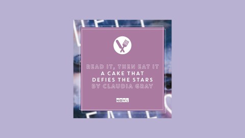 The NOVL Blog, Featured Image for Article: Read It, Then Eat It: Defy the Stars Galaxy Cake