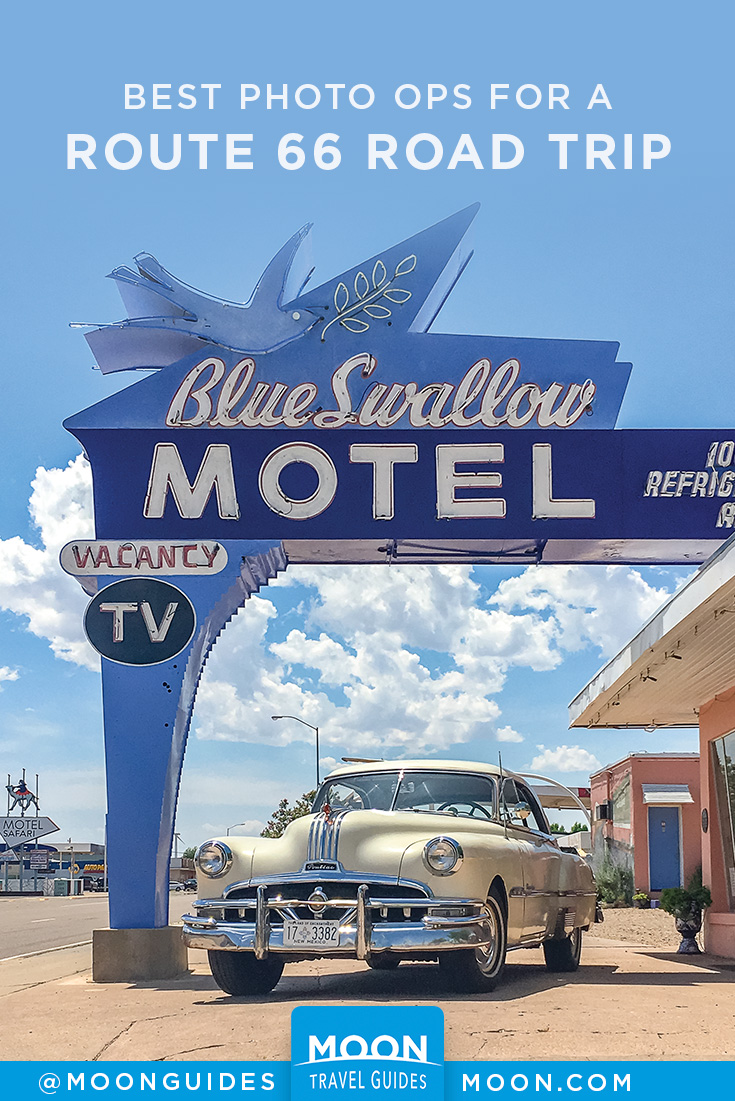 Route 66 photo ops pinterest graphic