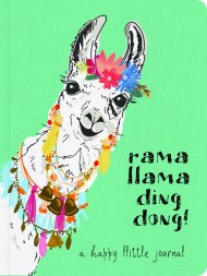 Rama Llama Ding Dong Textured Paperback Journal