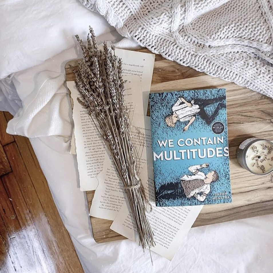 NOVL - Instagram image of book cover for 'We Contain Multitudes' by Sarah Henstra