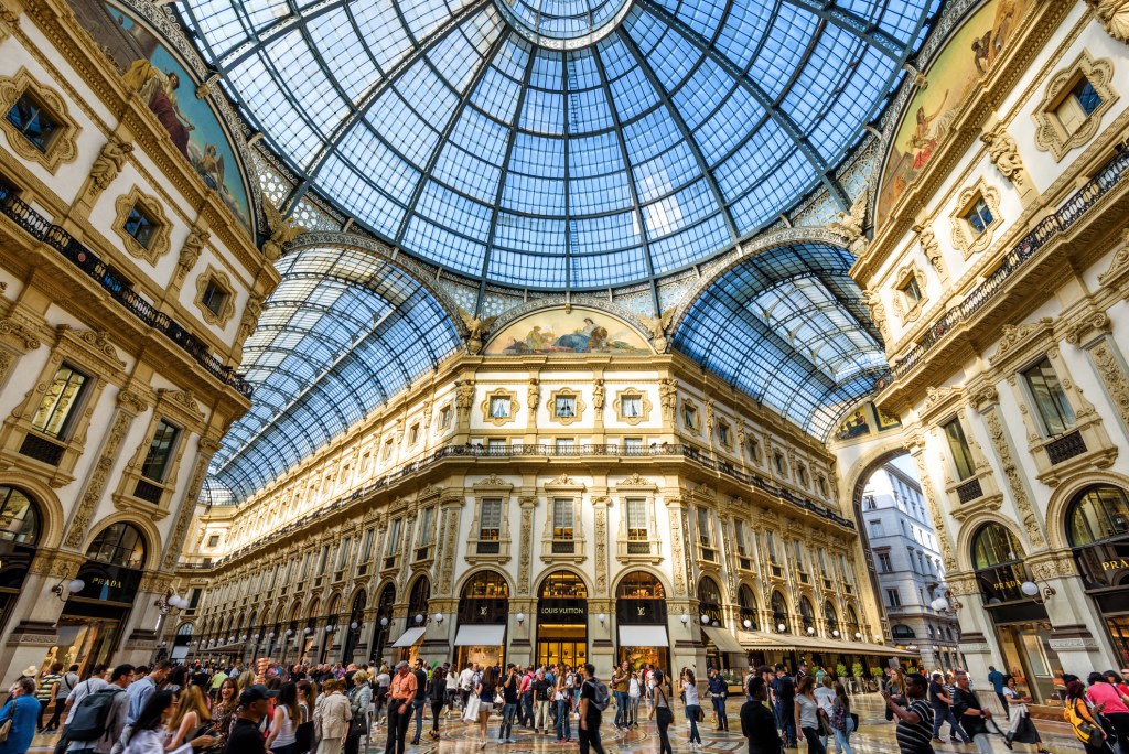 The Galleria Vittorio Emanuele II in central Milan.