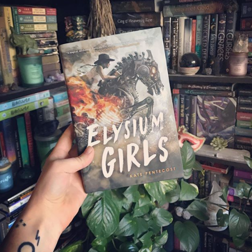 NOVL - Instagram image of book cover for 'Elysium Girls' by Kate Pentecost