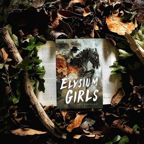 NOVL - Instagram image of book cover for 'Elysium Girls' by Kate Pentecost