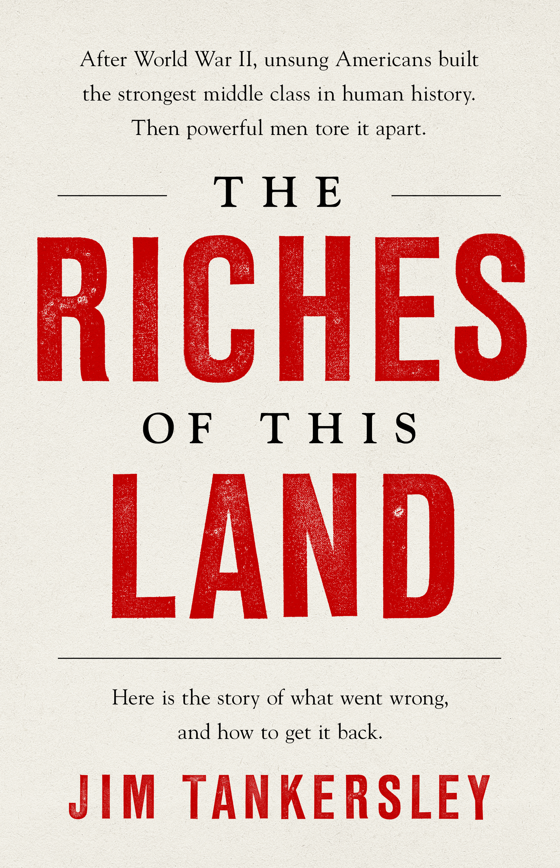 Land　by　This　The　Hachette　Riches　Group　of　Jim　Tankersley　Book