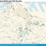 travel map of Casablanca Medina and Ville Nouvelle