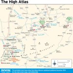 travel map of the high atlas mountains in morocco