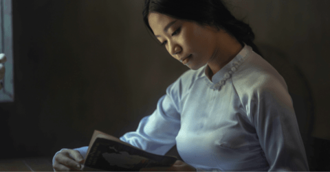 woman reading