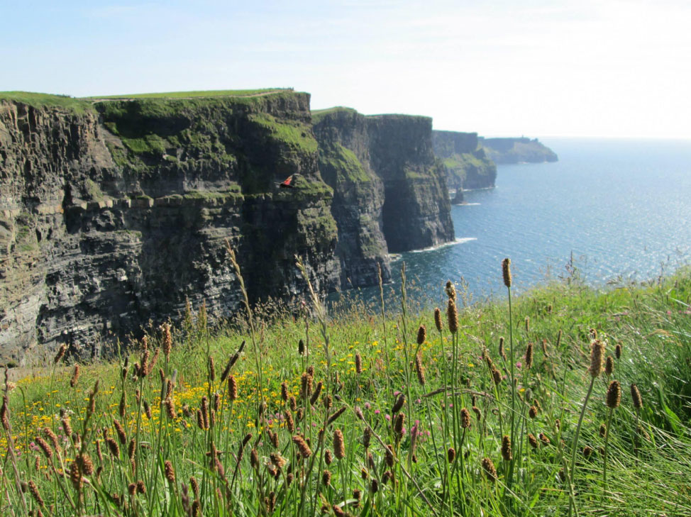 jagged cliffs on the coast of ireland