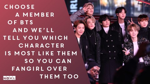 The NOVL Blog, Featured Image for Article: Choose a member of BTS and we'll tell you which character is most like them so you can fangirl over them too!