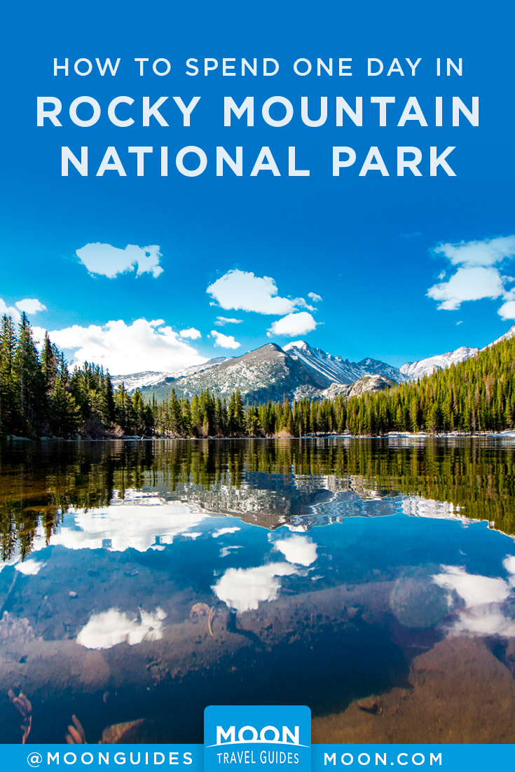 one day in rocky mountain national park pinterest graphic