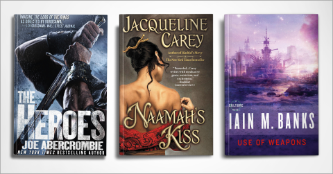 The Heroes, Naamah's Kiss, Use of Weapons Book Covers
