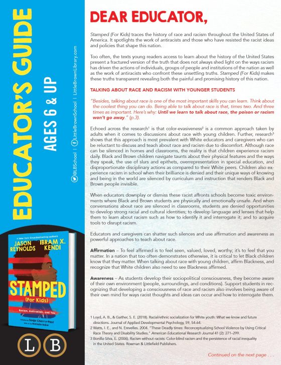 Stamped - Educator's Guide Ages 6 & Up