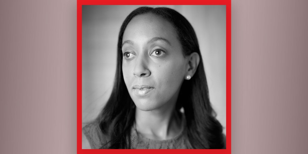 a headshot of Haben Girma with a red frame