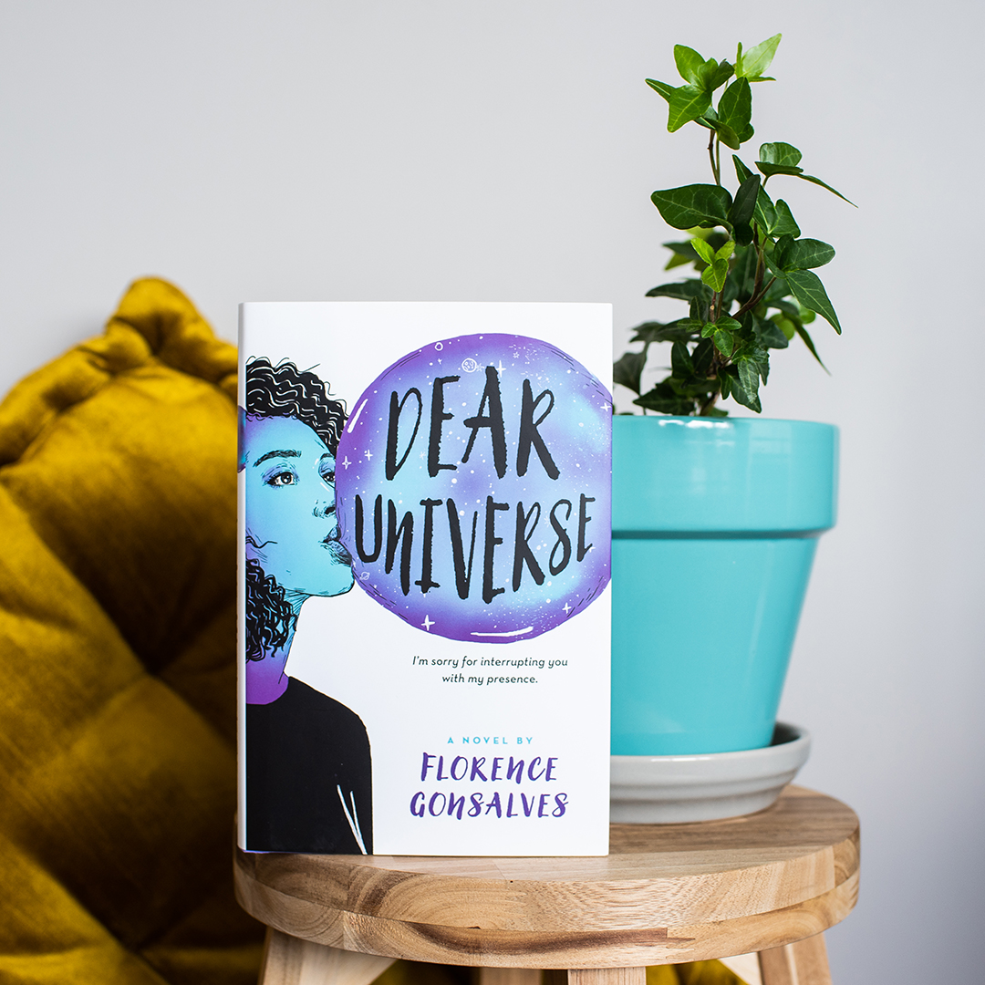 Instagram image of the book "Dear Universe" by Florence Gonzalves