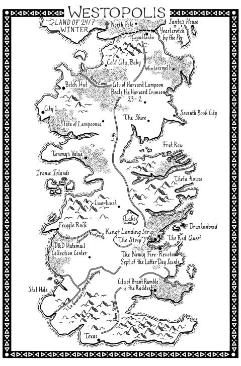 Lame of Thrones Map 1