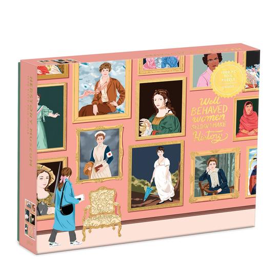 a photo of a puzzle featuring women throughout history