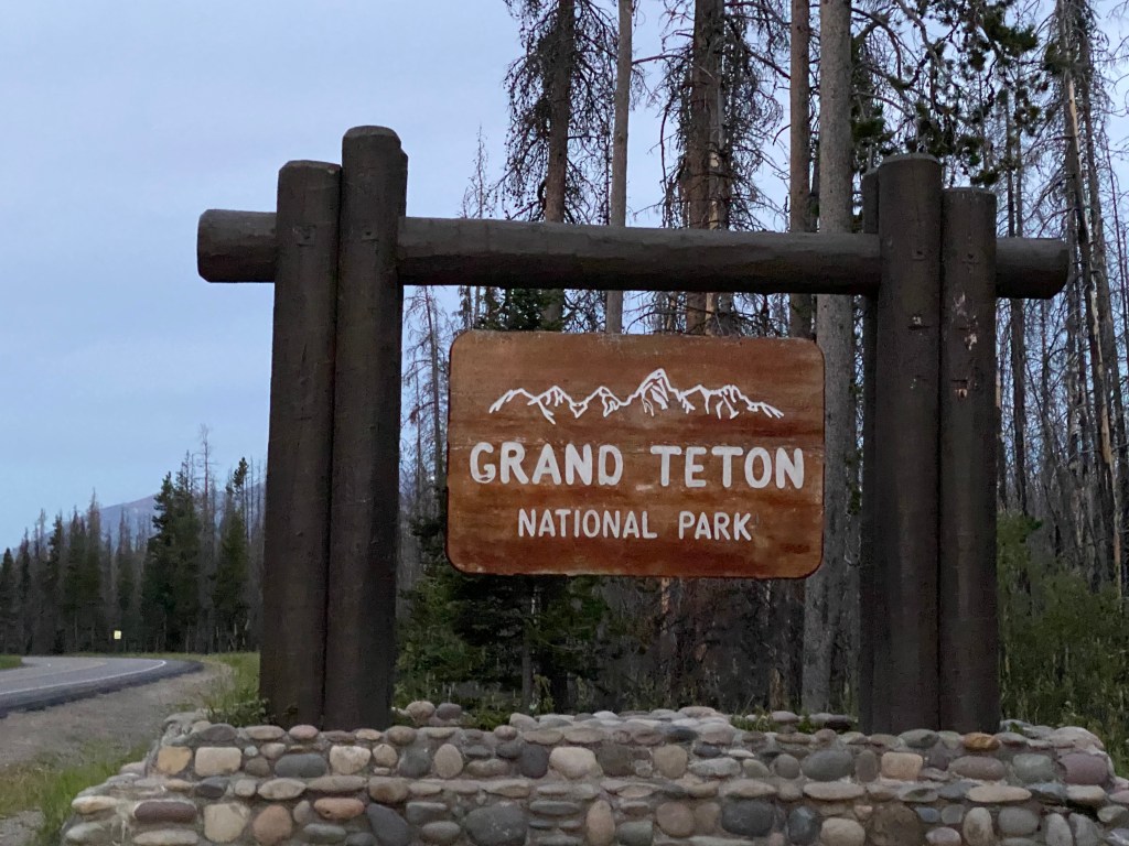 sign for Grand Teton National Park