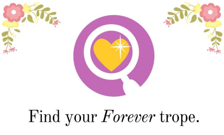 Find your Forever trope on a white background with flowers