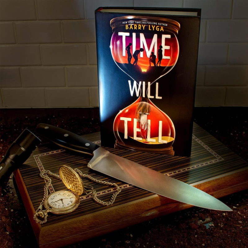 NOVL - Instagram image of book cover for 'Time Will Tell' by Barry Lyga