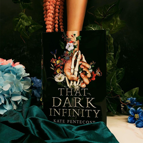 NOVL - Instagram image of book cover for 'That Dark Infinity' by Kate Pentecost