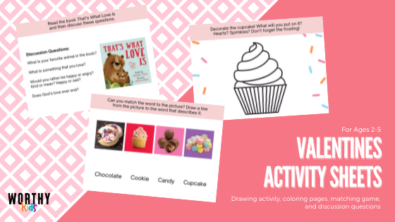 Valentines Activity Sheets (Ages 2-5)