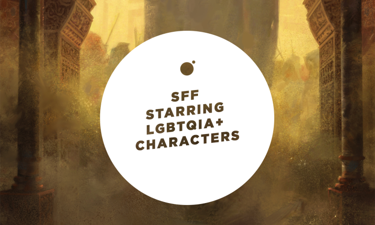 Banner for Science Fiction featuring LGBTQIA+ characters