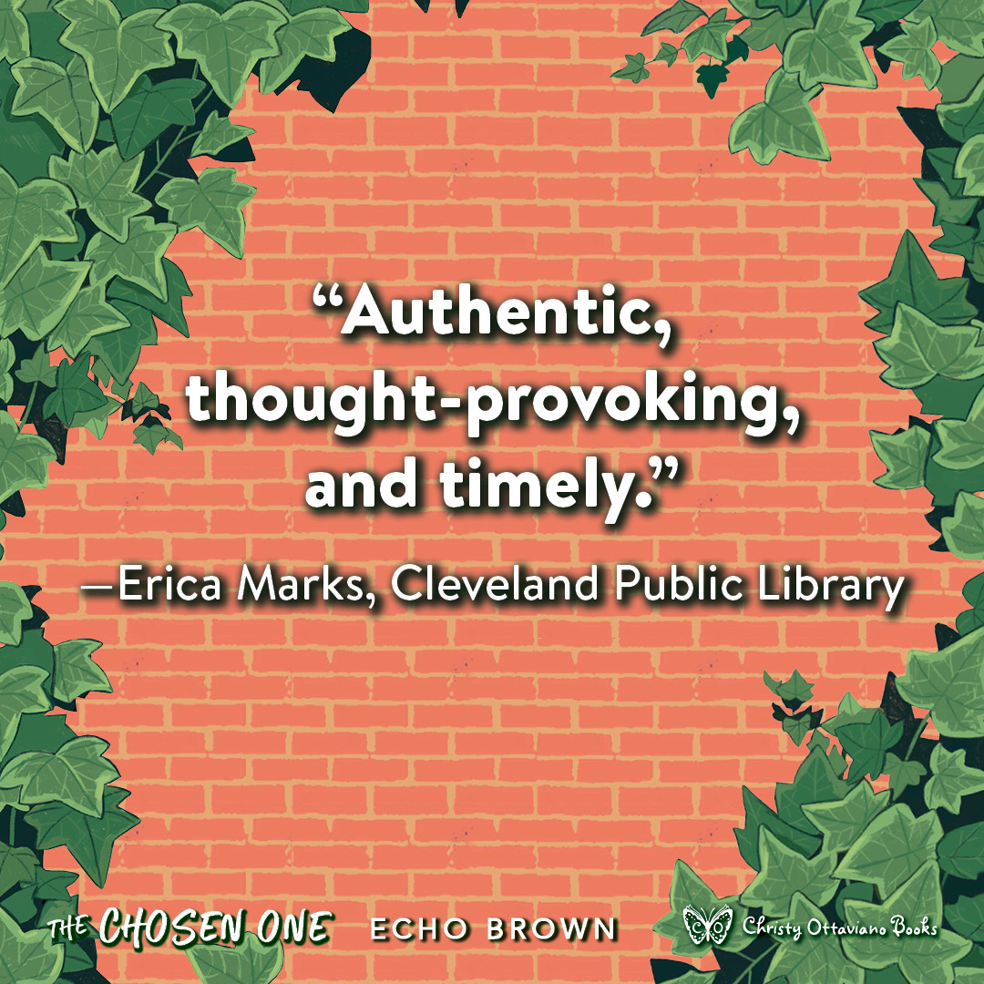 NOVL - Graphic reading "Authentic, thought-provoking, and timely." - Erica Marks, Cleveland Public Library