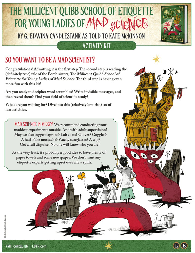 Millicent Quibb School of Etiquette
Activity Kit