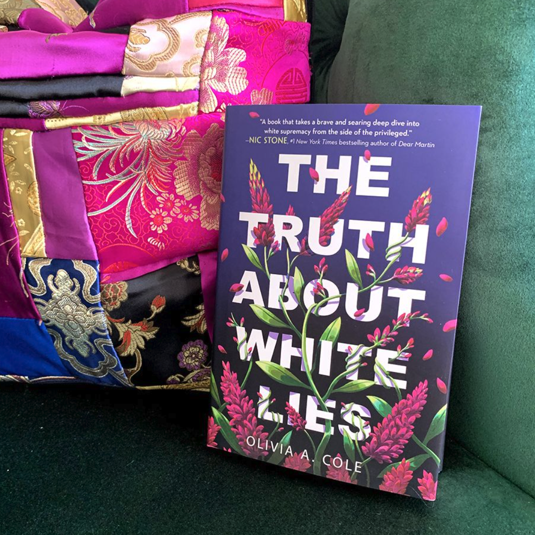 Instagram image of the book "The Truth About White Lies" by Olivia A. Cole