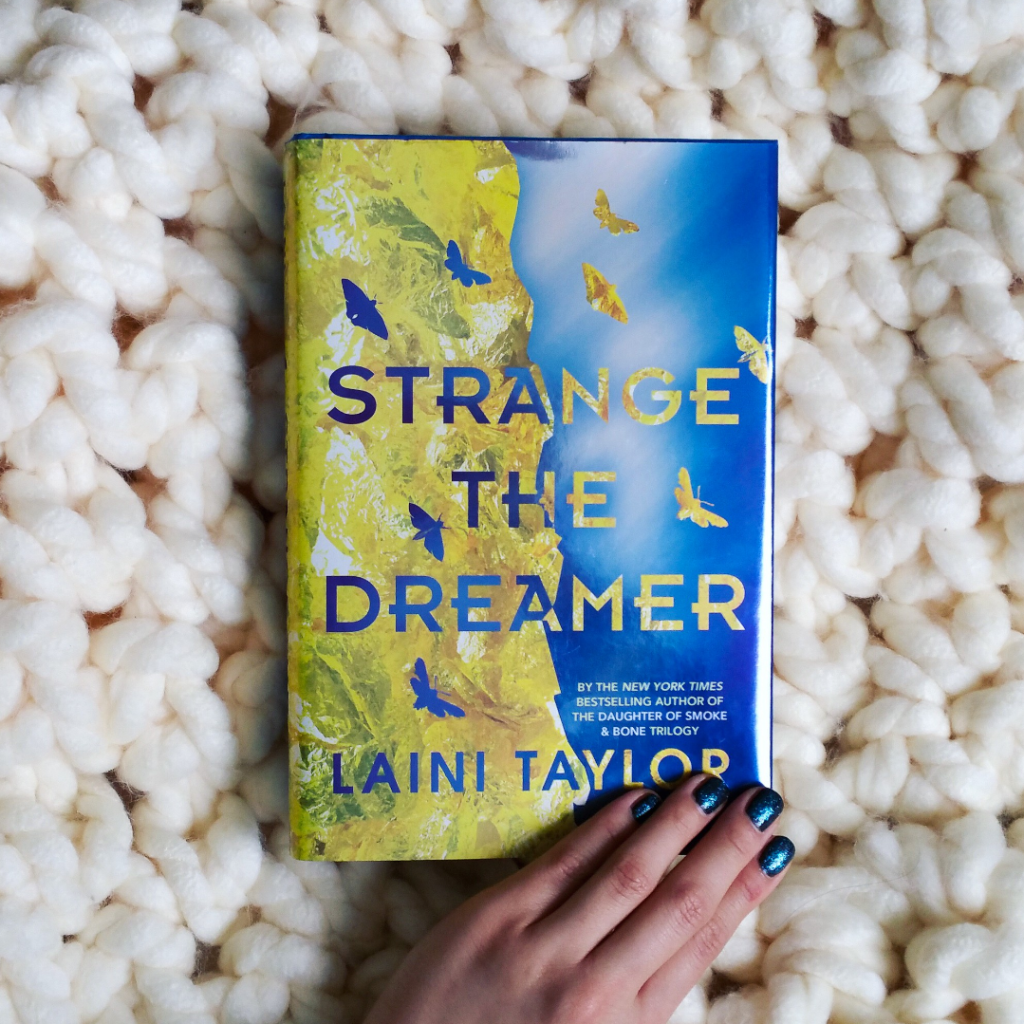 Instagram image of the book "Strange the Dreamer" by Laini Taylor