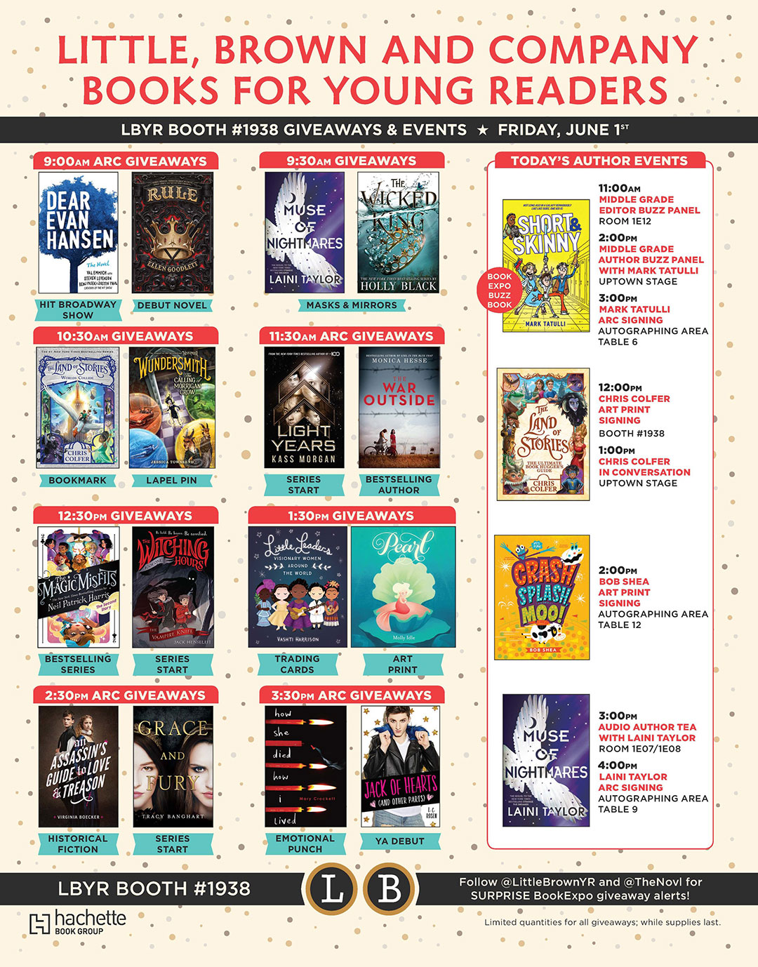BookExpo Friday Schedule