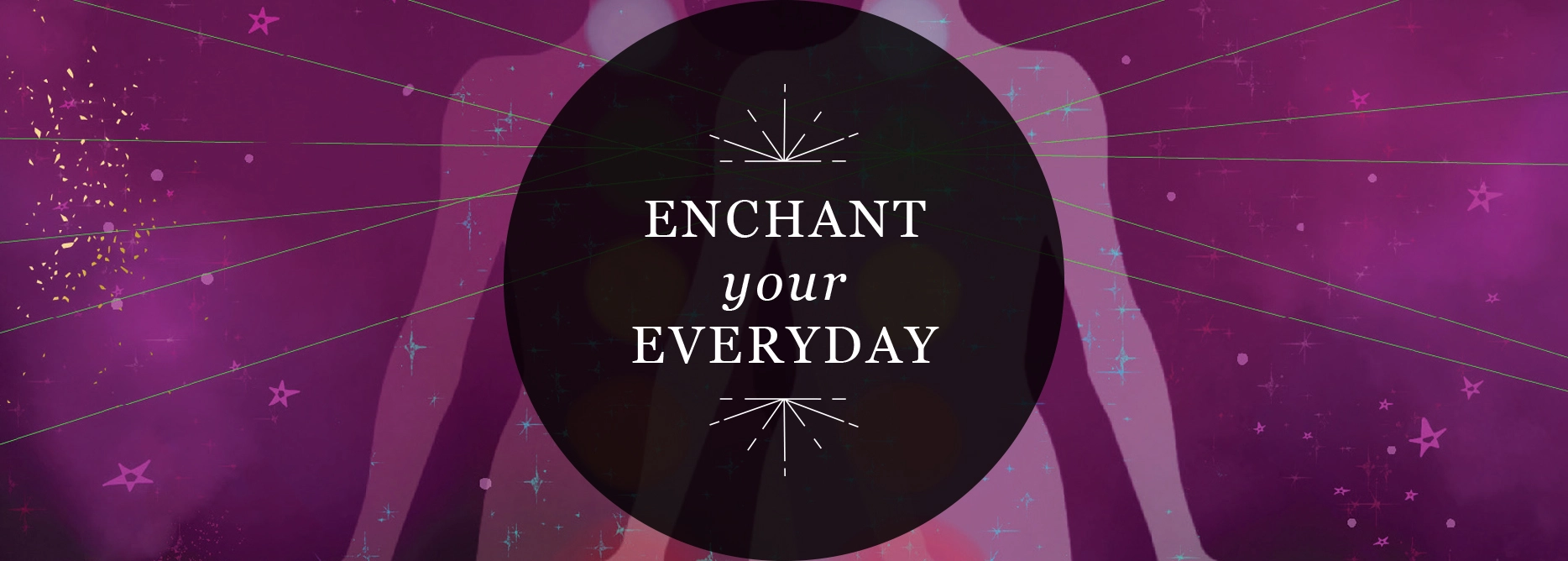 RP Mystic - Illustrated header image that reads 'Enchant your Everyday'