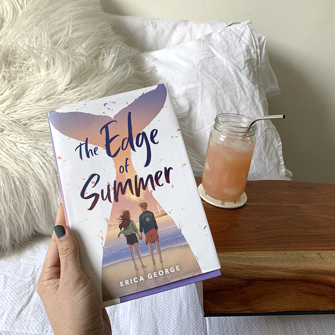 Instagram image of the book "The Edge of Summer" by Erica George