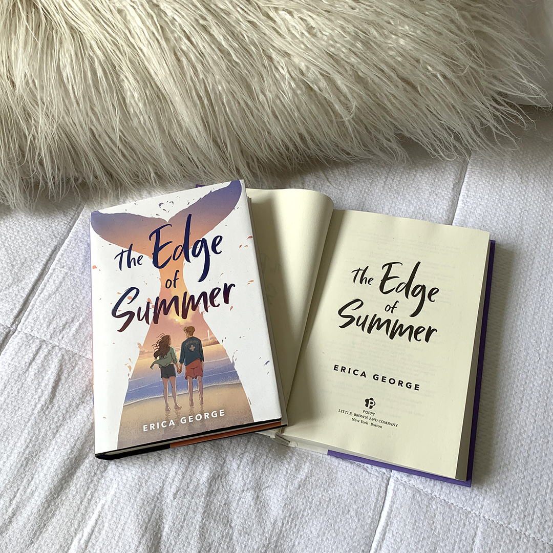Instagram image of the book "The Edge of Summer" by Erica George