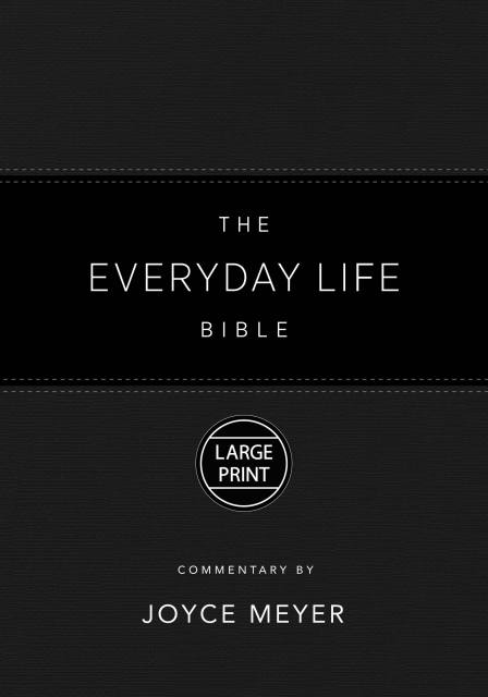 The Everyday Life Bible Large Print Black LeatherLuxe®