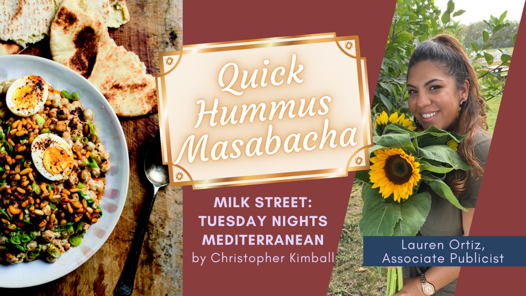 Quick Hummus Masbacha - Milk Street Tuesday Nights Mediterranean
