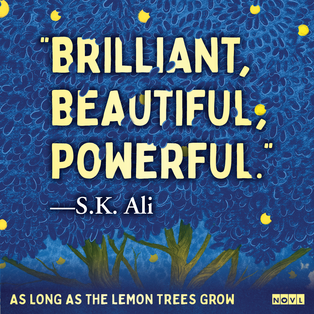 Graphic reading "Brilliant, Beautiful, Powerful." - S.K. Ali