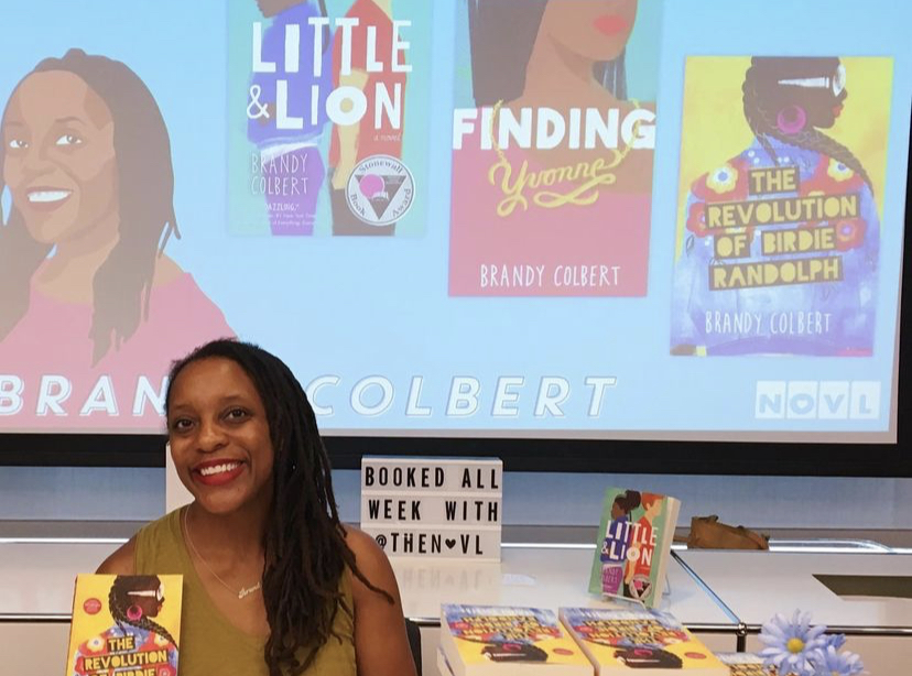 NOVL - Image of Brandy Colbert and her books