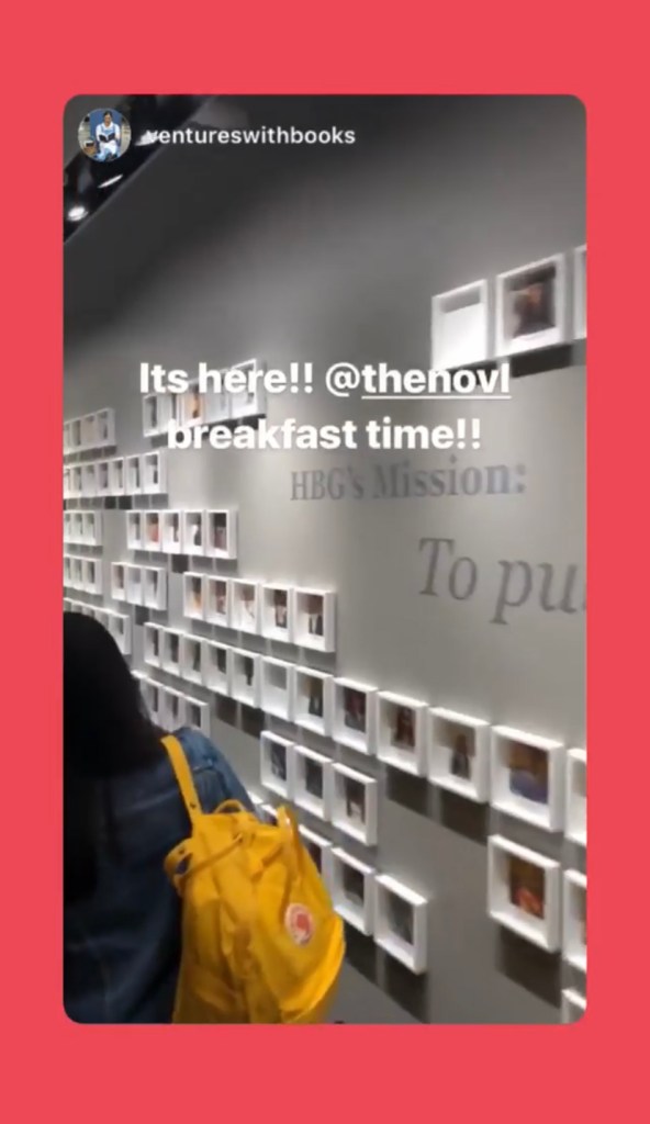 NOVL - Screenshot of Hachette hallway leading to NOVL BookExpo breakfast