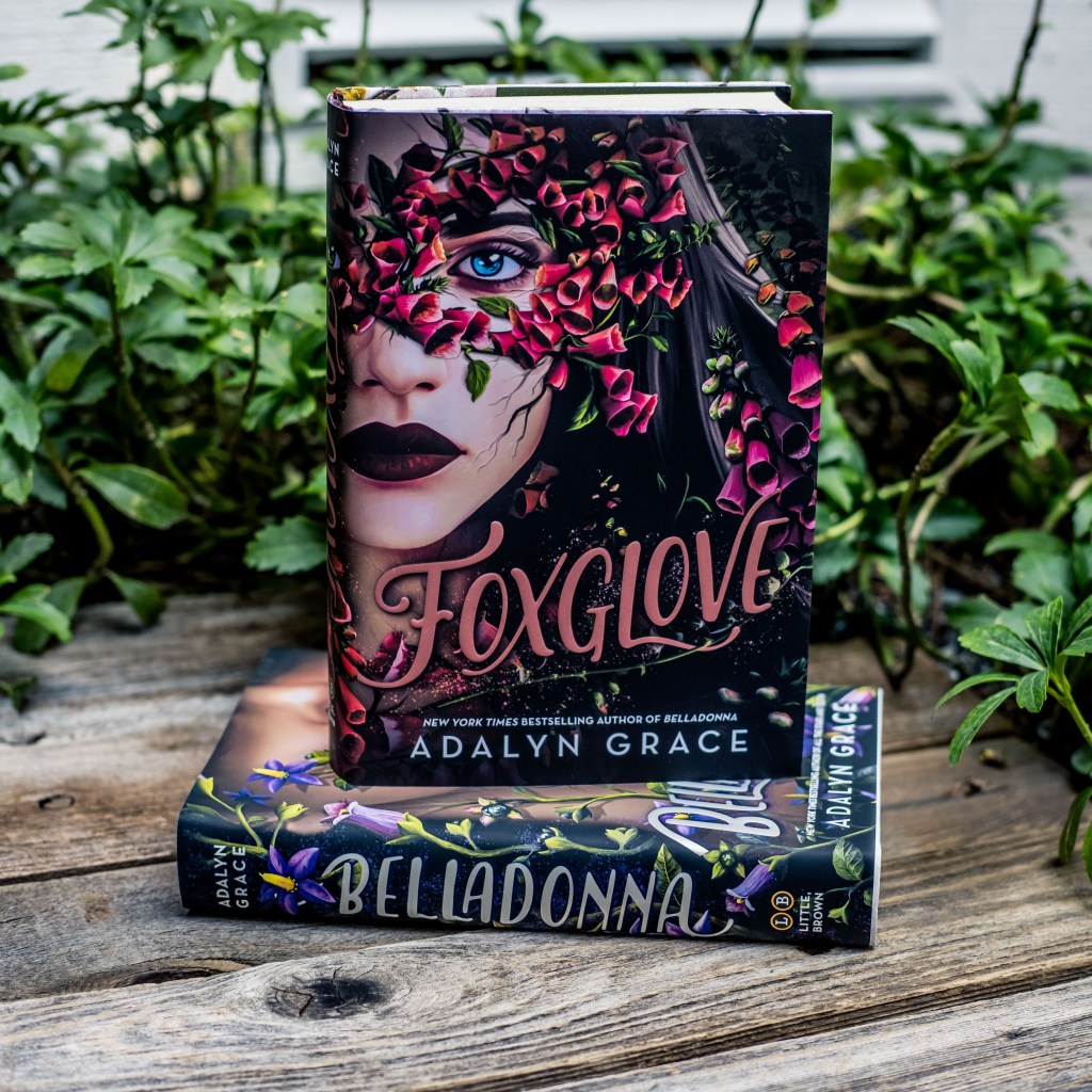 Instagram image of the book "Foxglove" by Adalyn Grace