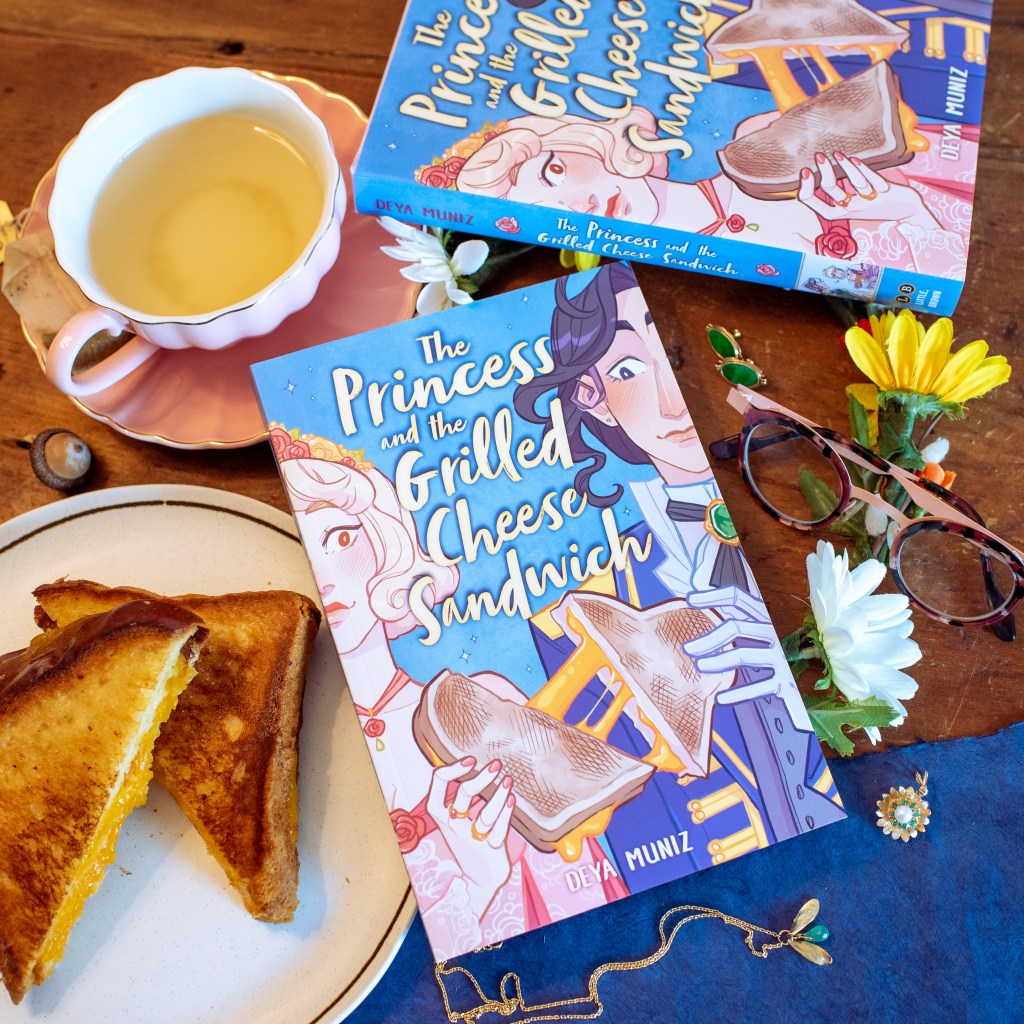 Instagram image of the book "The Princess and the Grilled Cheese Sandwich" by Deya Muniz