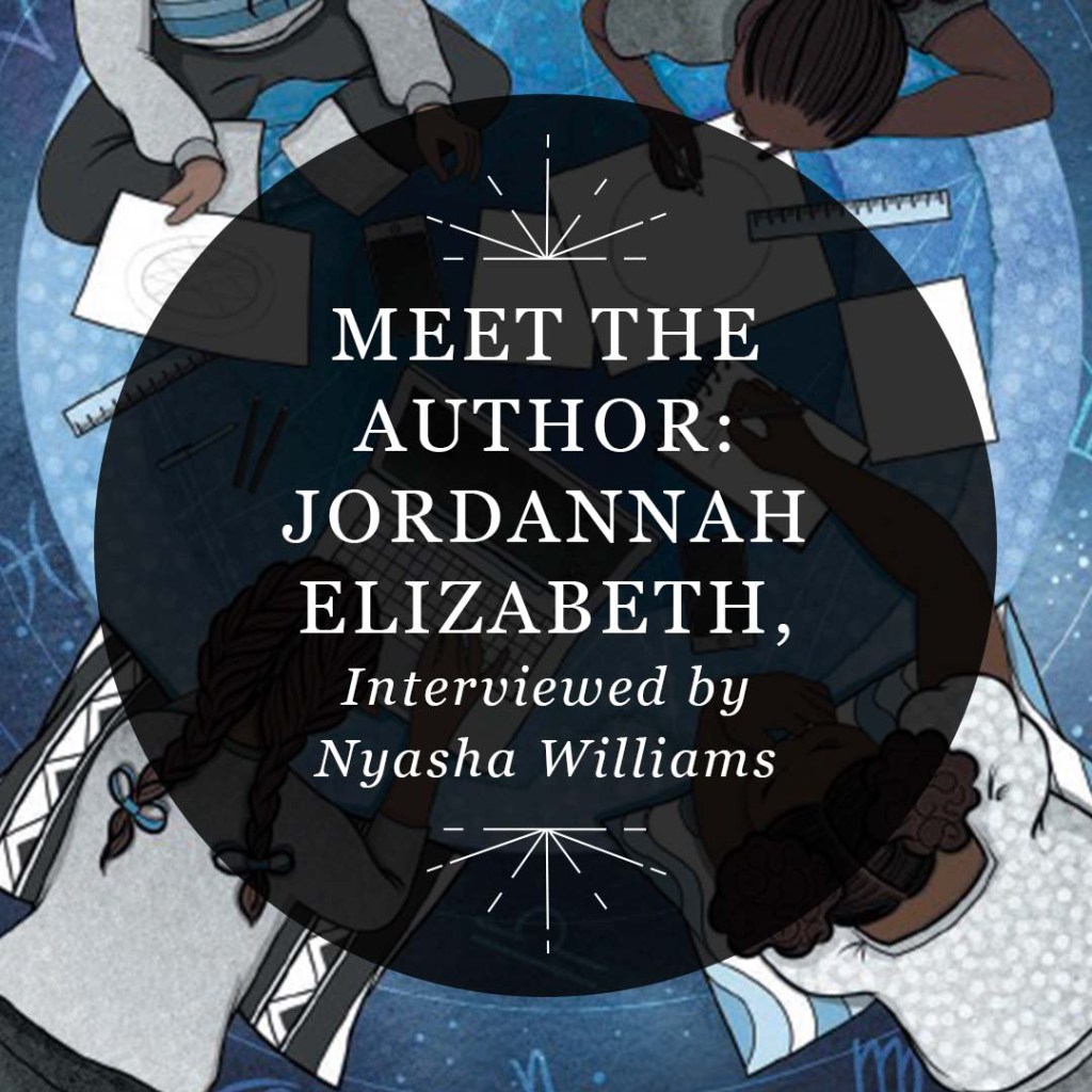 Designed featured image for RP Mystic blog post "Meet the Author: Jordannah Elizabeth, Interviewed by Nyasha Williams"